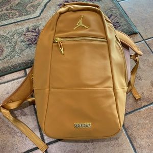 Nike Air Jordan Luxury Wheat/Gold Suede Backpack